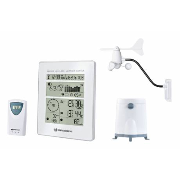 Метеорологична станция Bresser RC Weather Station бяла