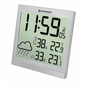 Bresser TemeoTrend JC LCD RC Weather Station silver