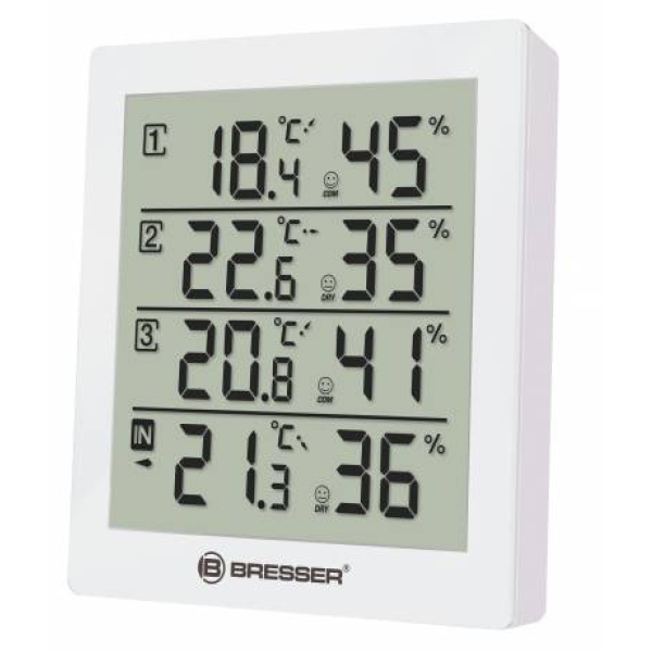 Bresser Temeo Hygro Quadro Weather Station Бяла