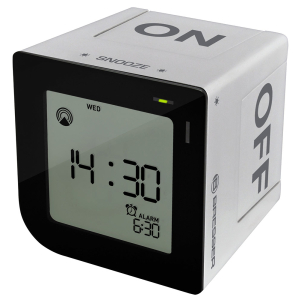 Настолен будилник Bresser FlipMe Alarm Clock сребрист