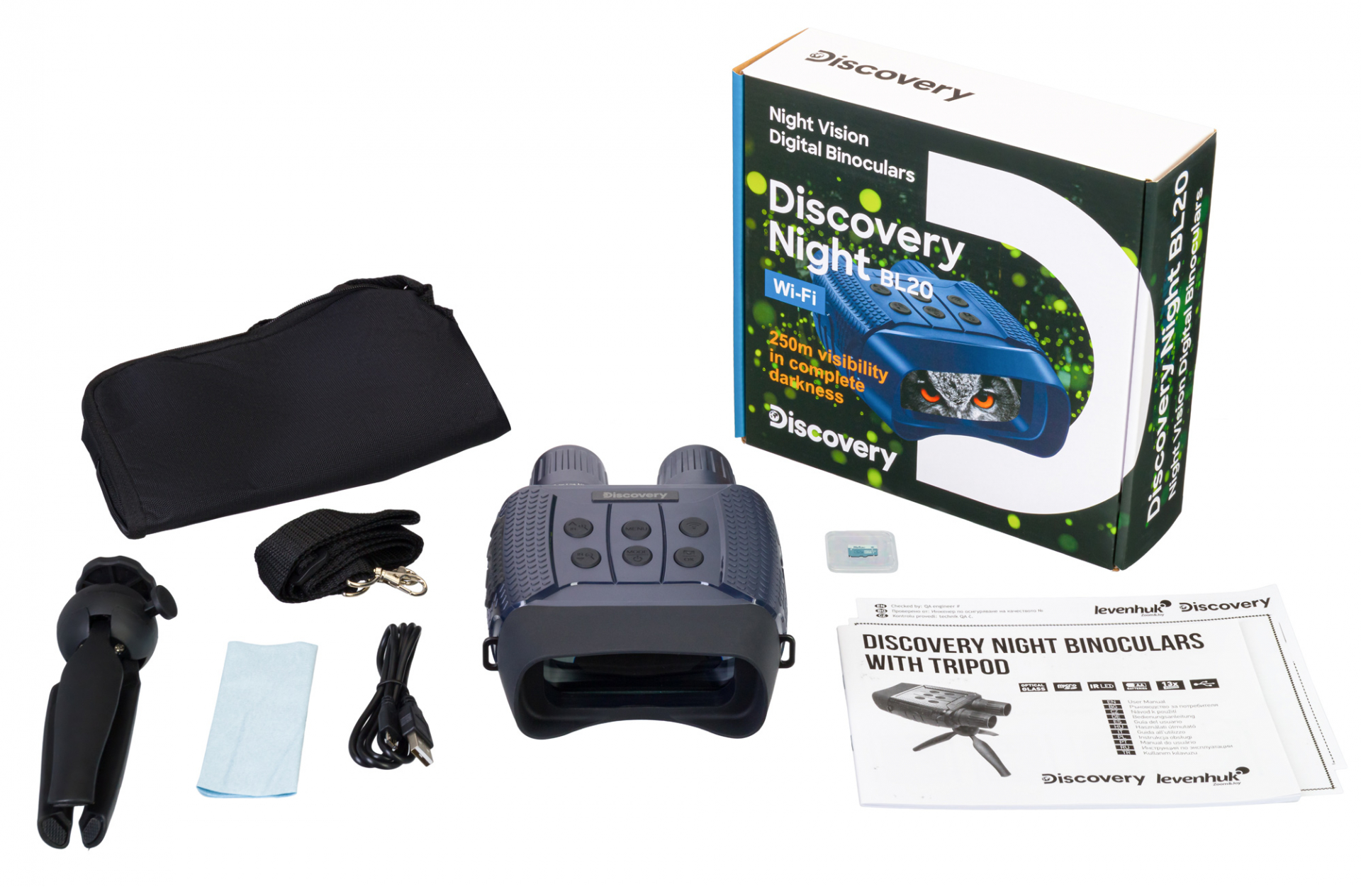 Цифров бинокъл за нощно виждане Discovery Night BL20 с триножник Цифров бинокъл за нощно виждане Discovery Night BL20 с триножник - Image 3