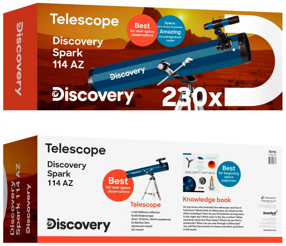 Телескоп Discovery Spark 114 AZ с книга Телескоп Discovery Spark 114 AZ с книга - Image 3