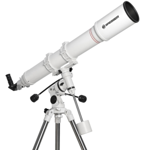 Рефракторен телескоп Bresser AC 102/1000 First Light AR-102 с екваториална монтировка EQ-3 и стоманен статив