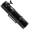 Телескоп SkyWatcher Explorer 200/1000 OTA Близък план на 2-инчов Crayford фокусер на рефлекторен телескоп Omegon ProNewton 203/1000