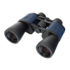 Бинокъл Nikon Aculon 10×21 Levenhuk Discovery Gator 20x50 II в матово черен цвят с гумирано покритие. Виждат се големите предни лещи със синкаво антирефлексно покритие и централният механизъм за фокусиране. Текстът на марката Discovery е разположен върху корпуса