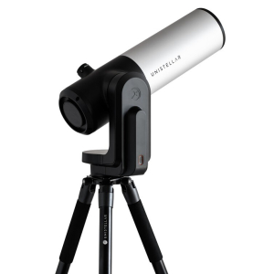 Премиум смарт телескоп Unistellar eVscope 2 114/450 в комплект с оригинална транспортна раница.
